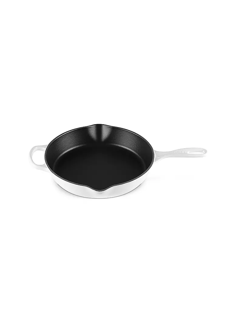 LE CREUSET | Hohe Brat- und Servierpfanne aus Gusseisen 26cm/2l SIGNATURE White | weiss