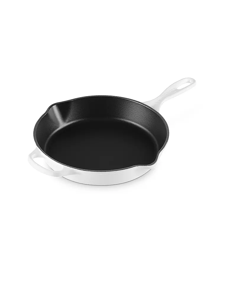 LE CREUSET | Hohe Brat- und Servierpfanne aus Gusseisen 26cm/2l SIGNATURE White | weiss