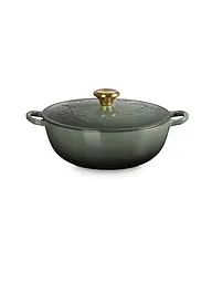 LE CREUSET | Kochtopf mit Deckel 26cm/4,1l  LA MARMITE HOLLY Thyme | Dunkelgrün