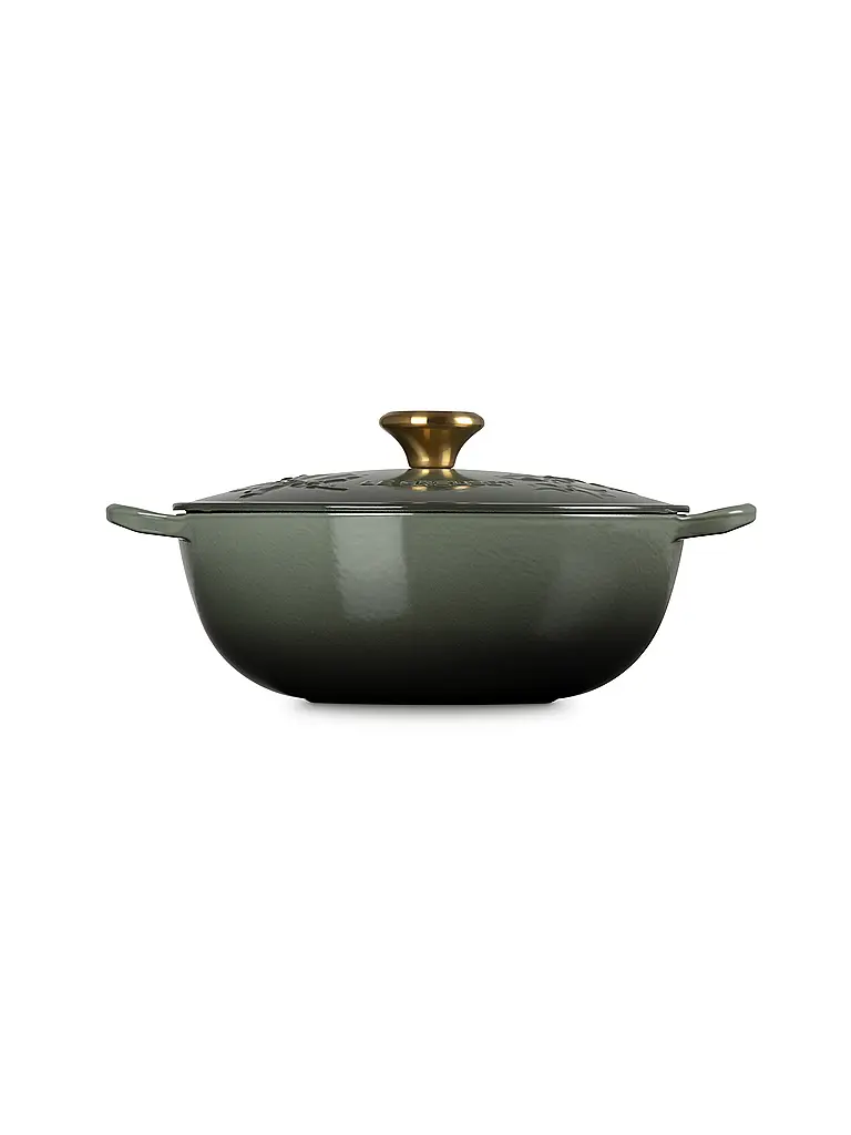 LE CREUSET | Kochtopf mit Deckel 26cm/4,1l  LA MARMITE HOLLY Thyme | Dunkelgrün