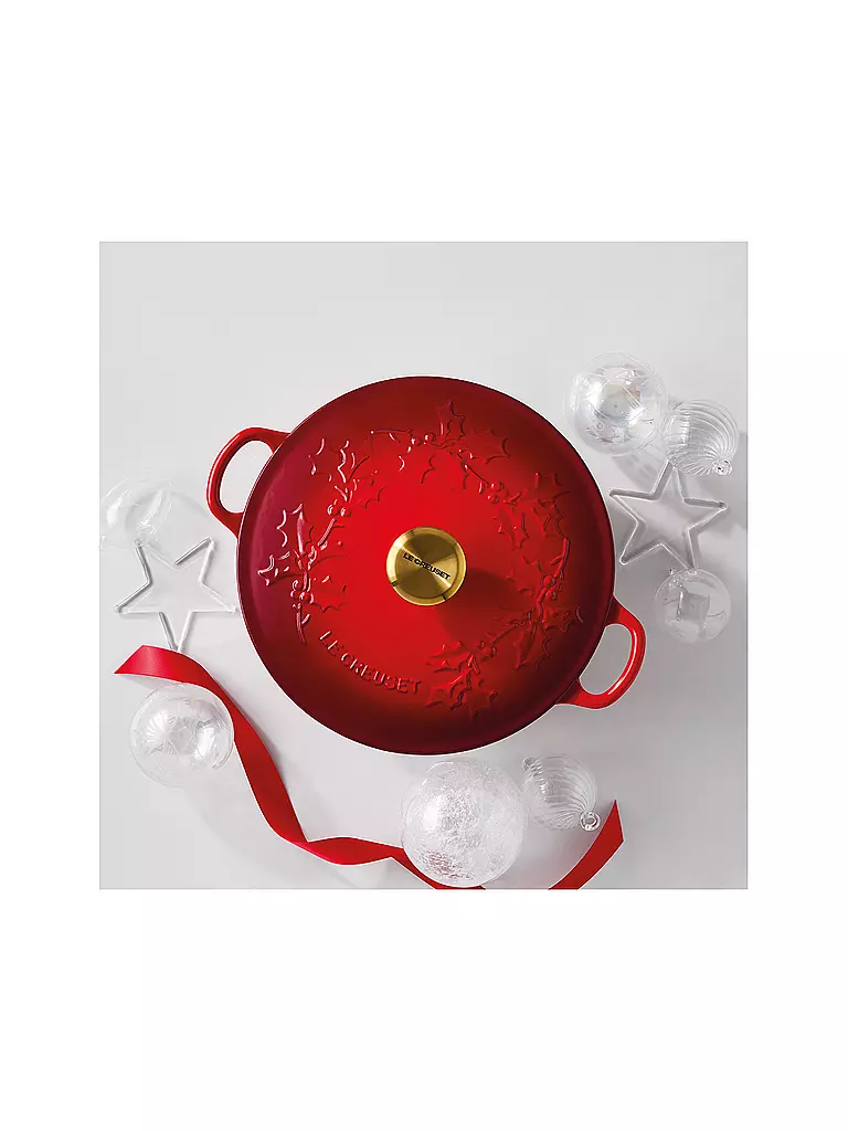 LE CREUSET | Kochtopf mit Deckel 26cm/4,1l LA MARMITE HOLLY Kirschrot  | rot