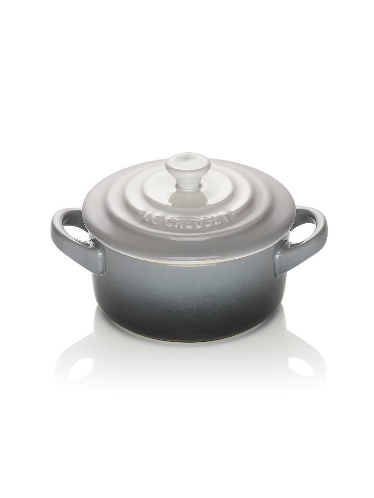 LE CREUSET | Mini Cocotte "Poterie" 10cm/0,2l (Ombre Grey) | grau