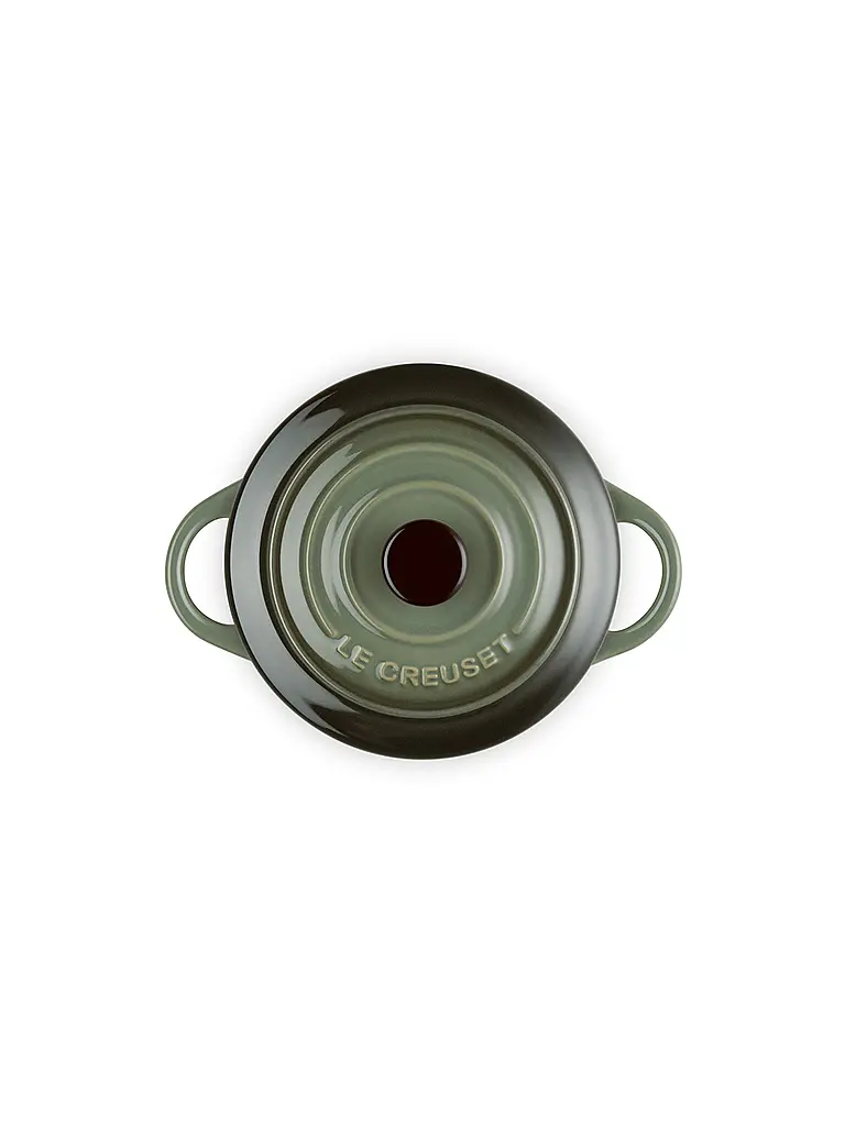 LE CREUSET | Mini-Cocotte POTERIE 10cm/0,2L Thyme | dunkelgrün