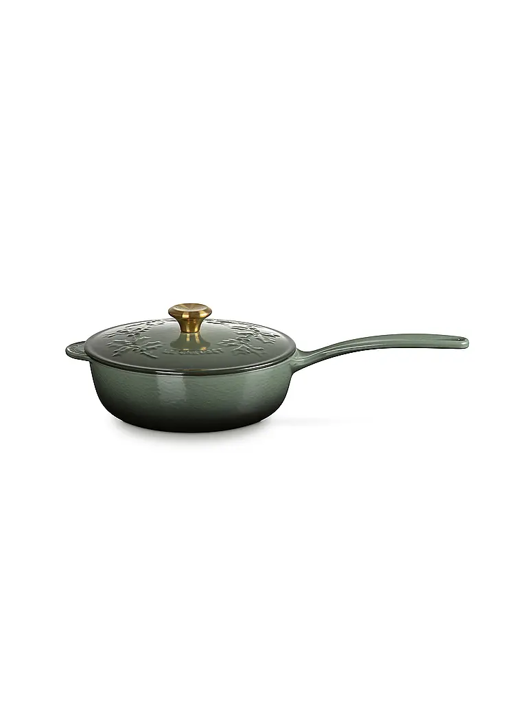 LE CREUSET | Stielkasserolle mit Deckel 21cm HOLLY Thyme | Dunkelgrün