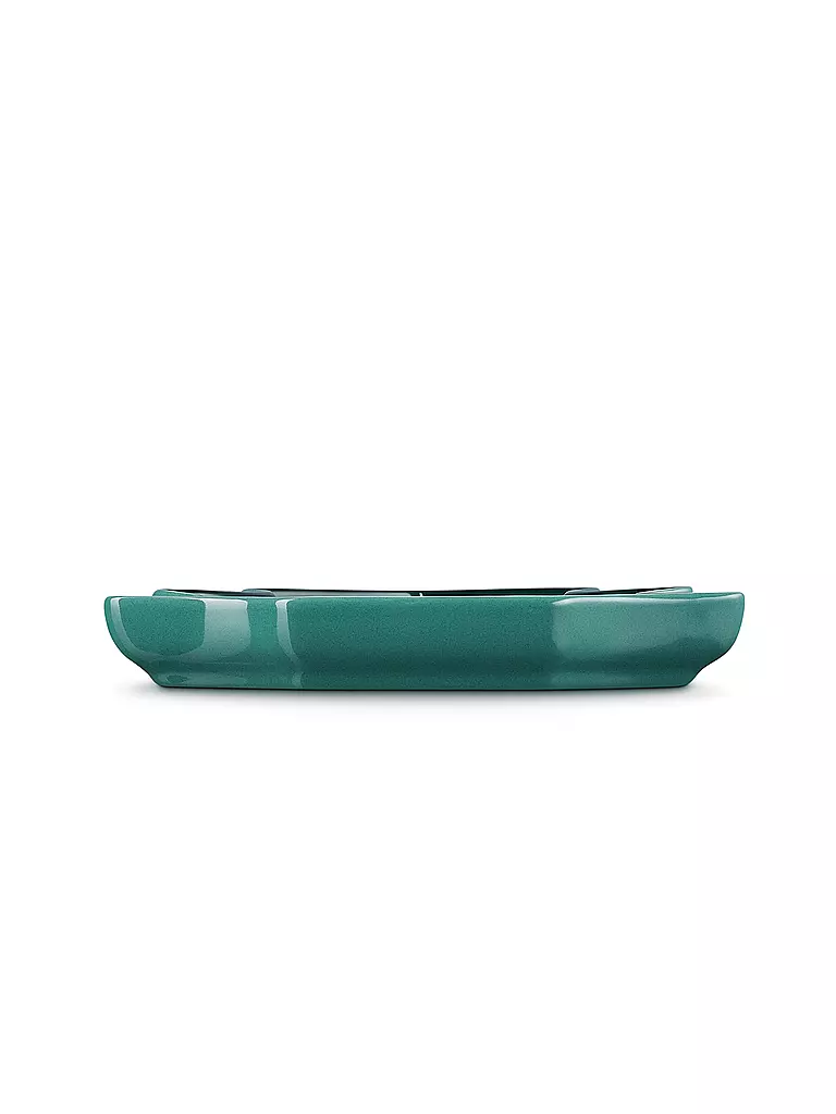 LE CREUSET | Teller in Tannenbaumform aus Steinzeug 19cm Artichaut    | petrol
