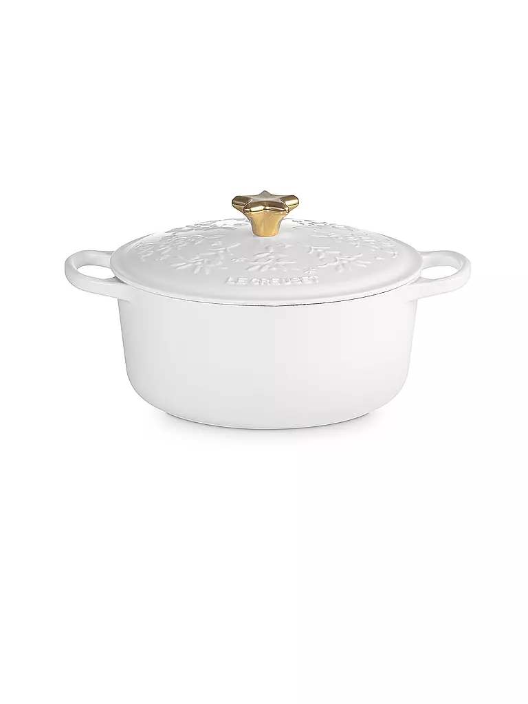 LE CREUSET | Weihnachts Bräter mit Deckel 24cm/4,2l SIGNATURE Cotton | beige