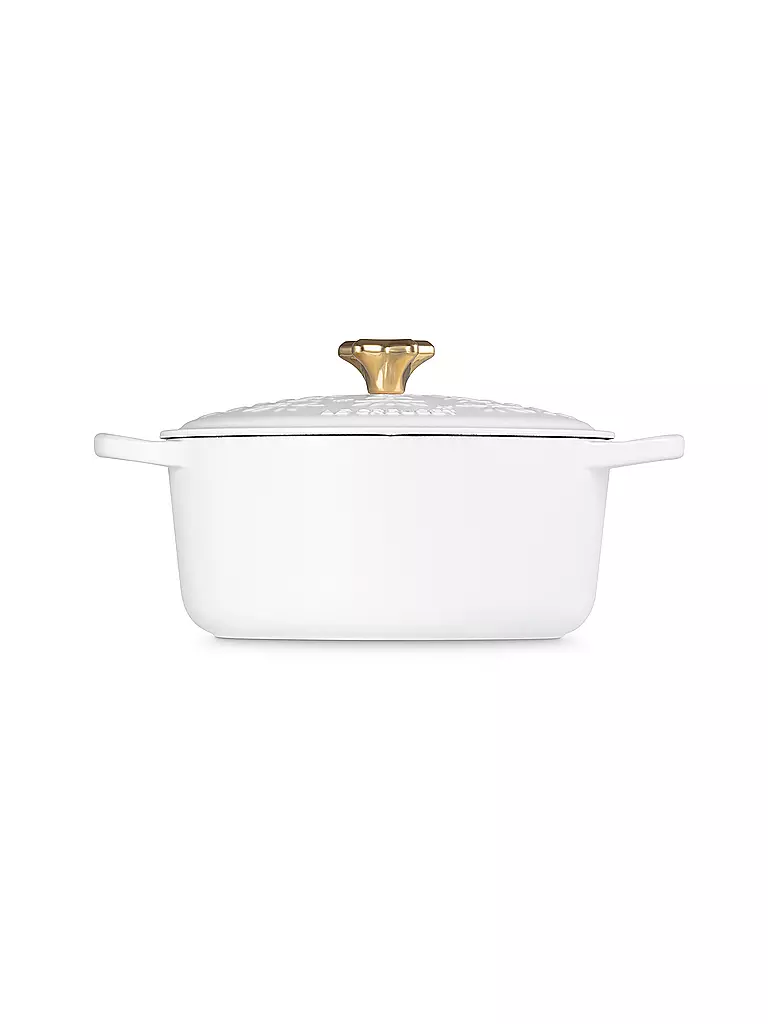LE CREUSET | Weihnachts Bräter mit Deckel 24cm/4,2l SIGNATURE Cotton | beige