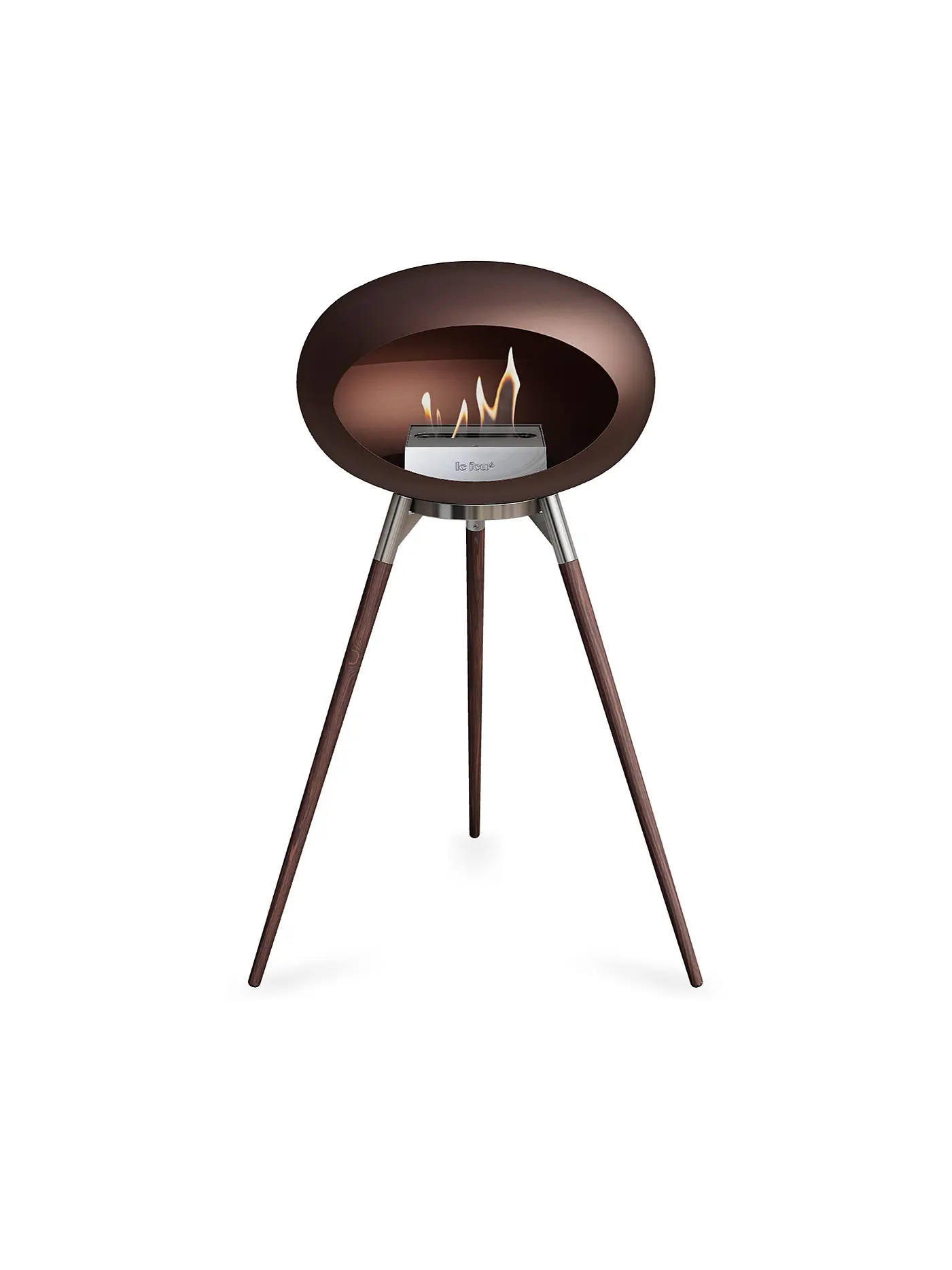 LE FEU | Kamin 79cm GROUND HIGH Dunkelbraun  | braun