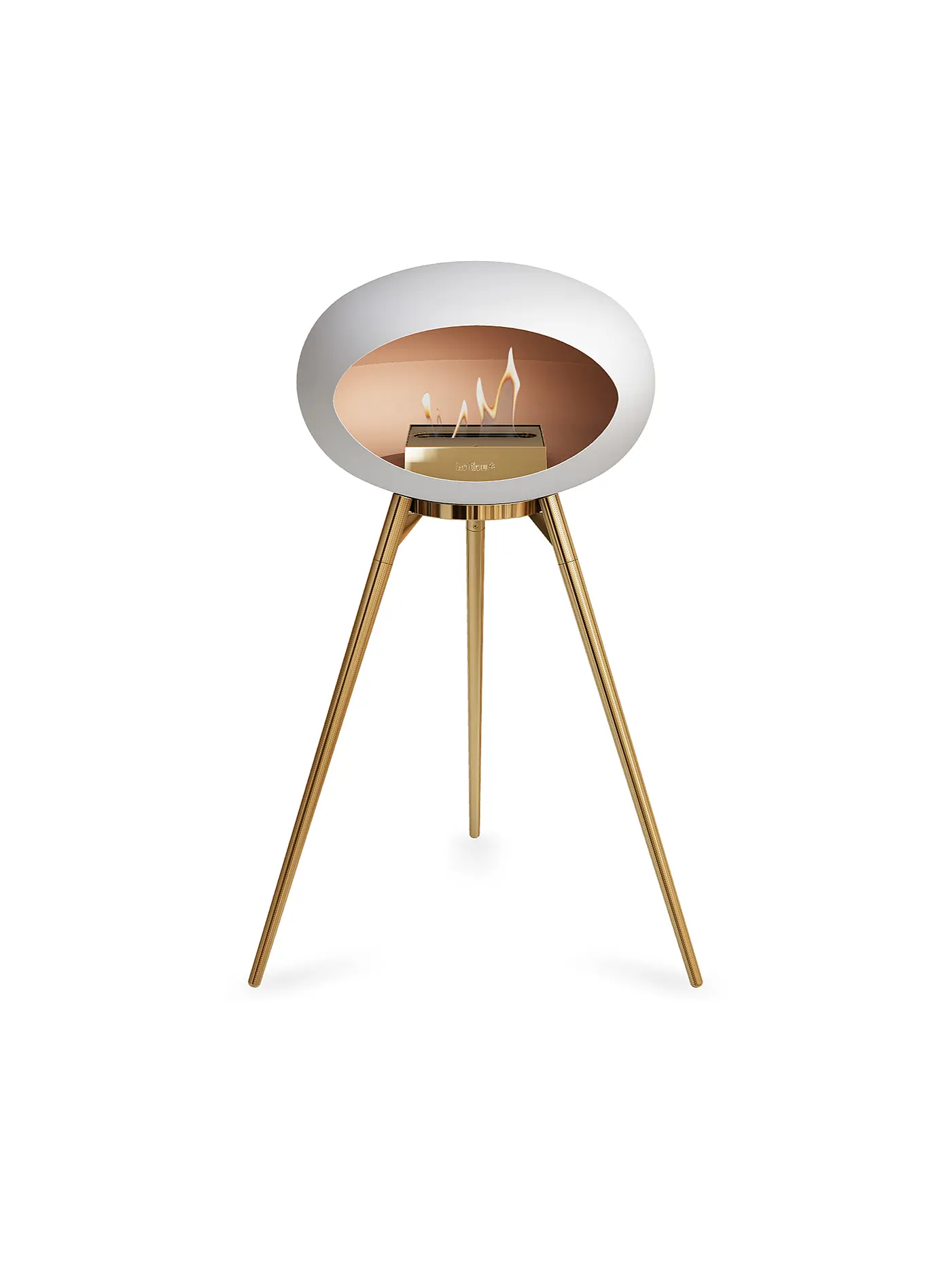 LE FEU | Kamin LE FEU GROUND HIGH Weiss/Rosegold | weiss