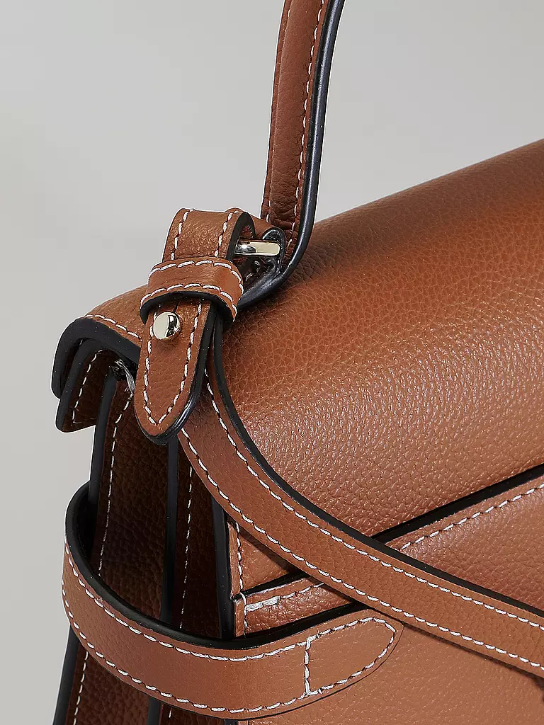 LE TANNEUR | Ledertasche - Henkeltasche EMILIE FLAP Small | camel