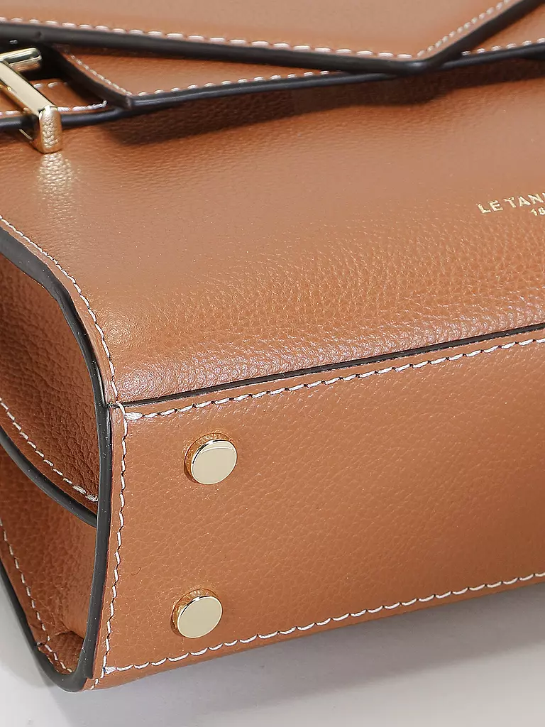 LE TANNEUR | Ledertasche - Henkeltasche EMILIE FLAP Small | camel