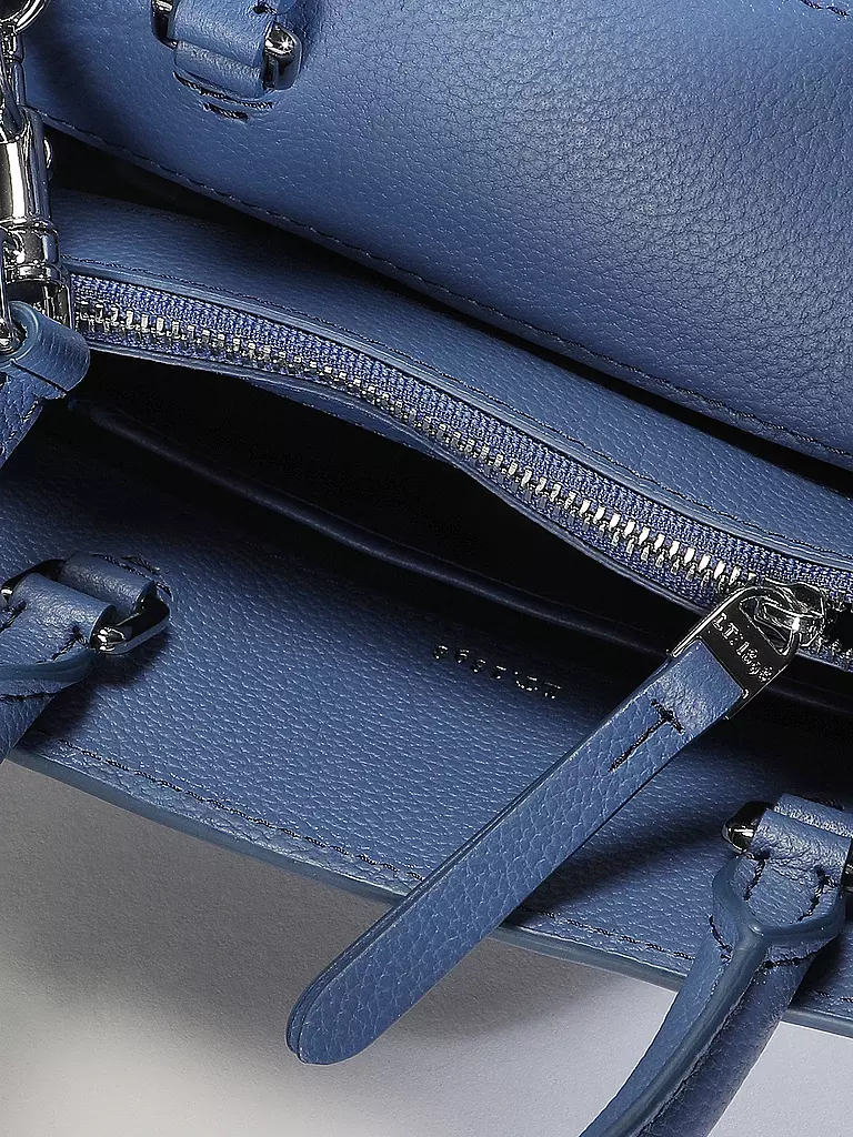 LE TANNEUR | Ledertasche - Henkeltasche EMILIE Small | blau