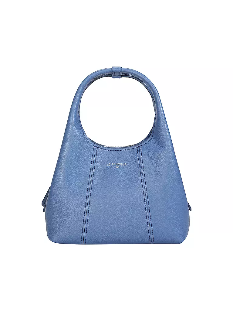 LE TANNEUR | Ledertasche - Hobo Bag JULIETTE Mini | hellblau