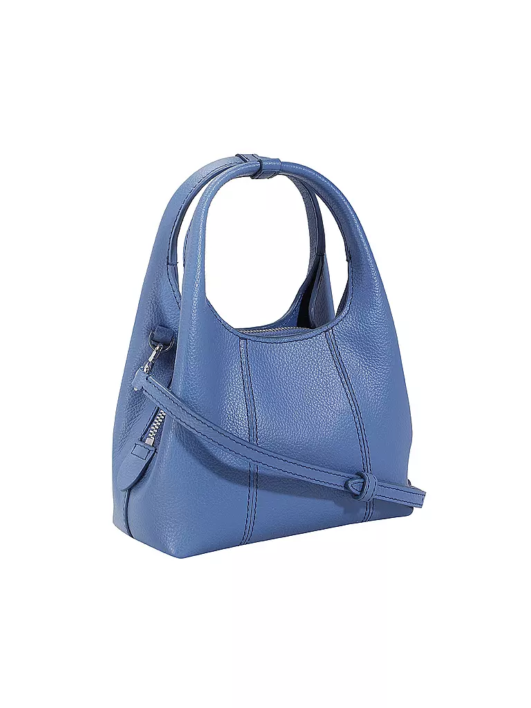 LE TANNEUR | Ledertasche - Hobo Bag JULIETTE Mini | hellblau