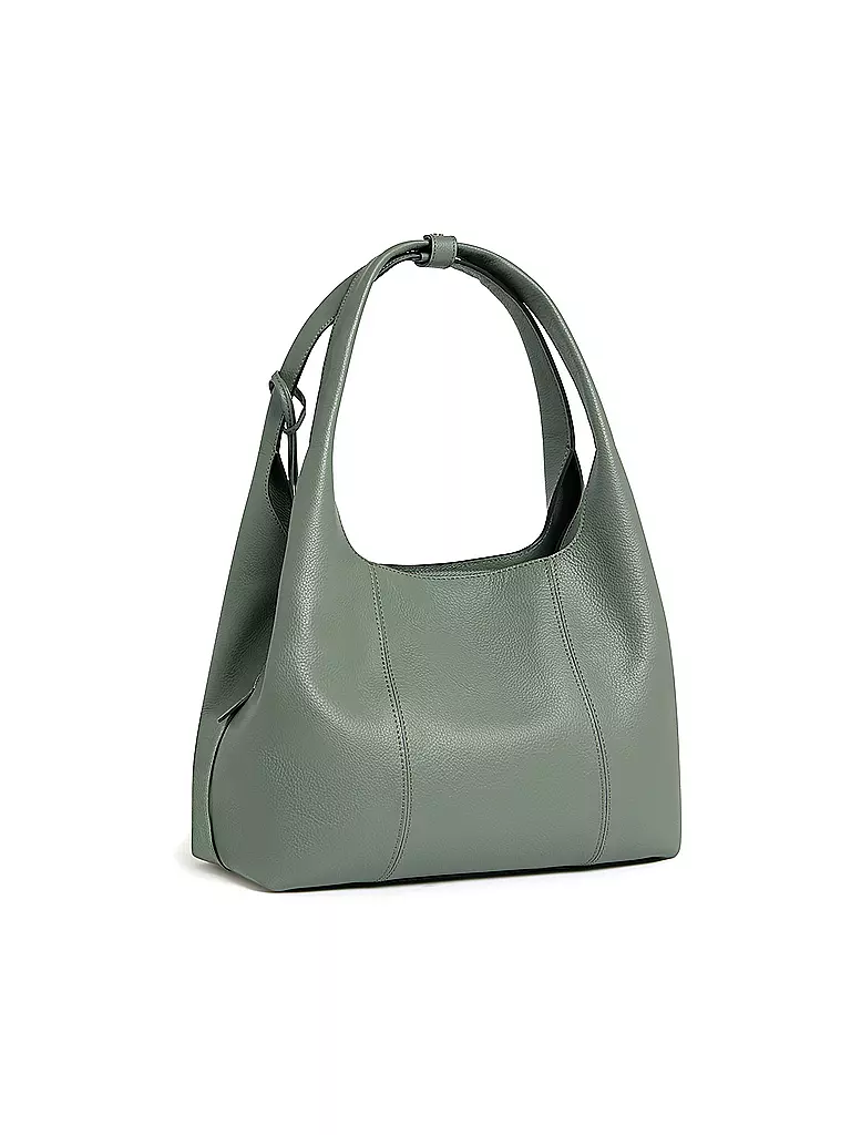 LE TANNEUR | Ledertasche - Hobo Bag JULIETTTE Medium  | olive