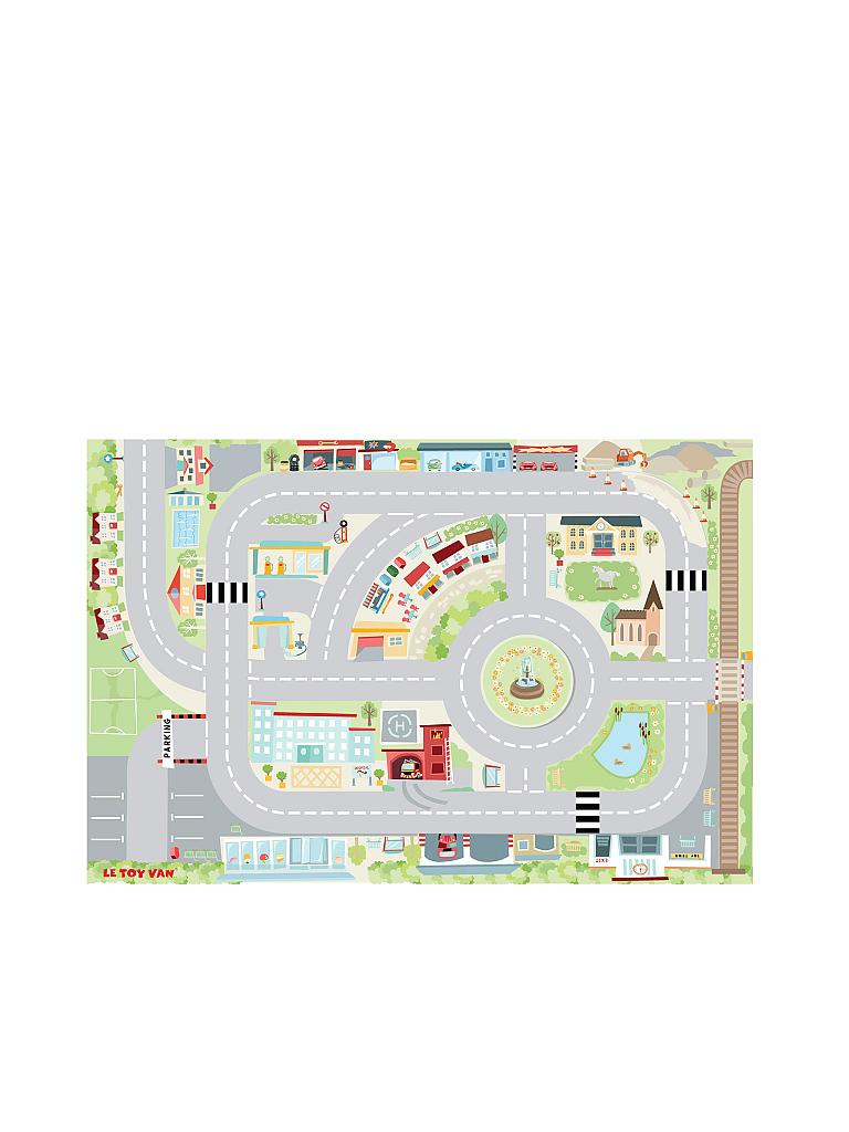 LE TOY VAN | Spielteppich - Meine erste Stadt 80x120 cm | transparent