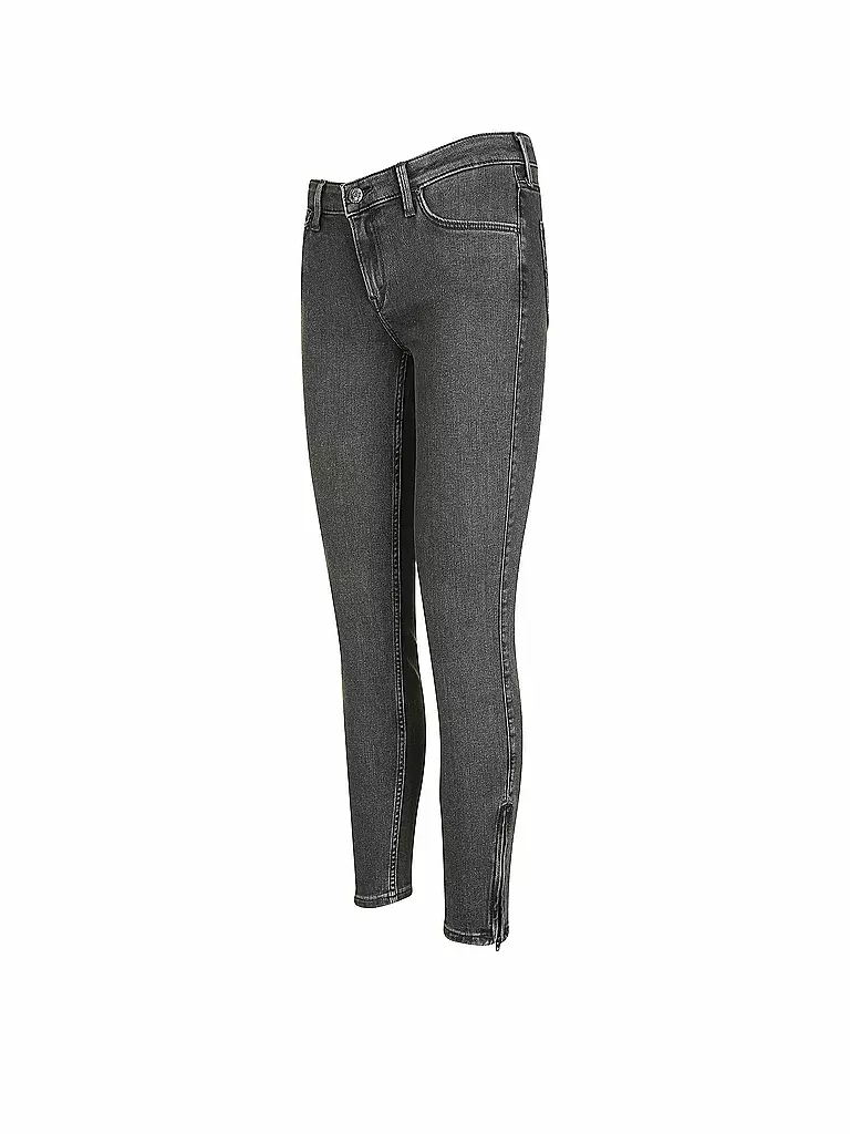 LEE | Jeans Skinny-Fit "Scarlett Cropped" | grau