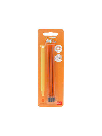 LEGAMI | Ersatzmine für löschbaren Gelstift - Erasable Pen 3er Pkg. Orange 