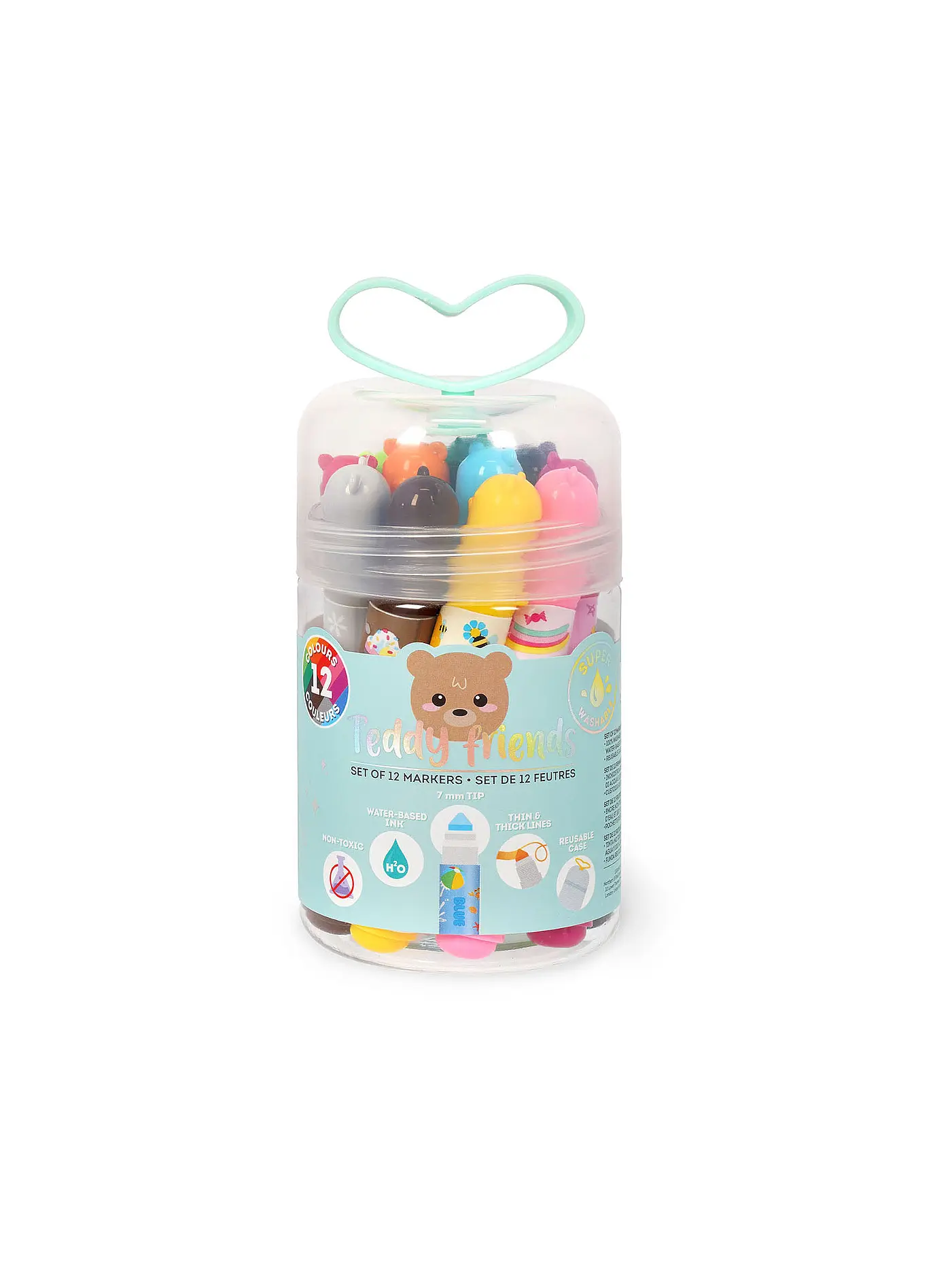 LEGAMI | Set mit 12 Filzstiften Teddy Friends TEDDYBAER | keine Farbe