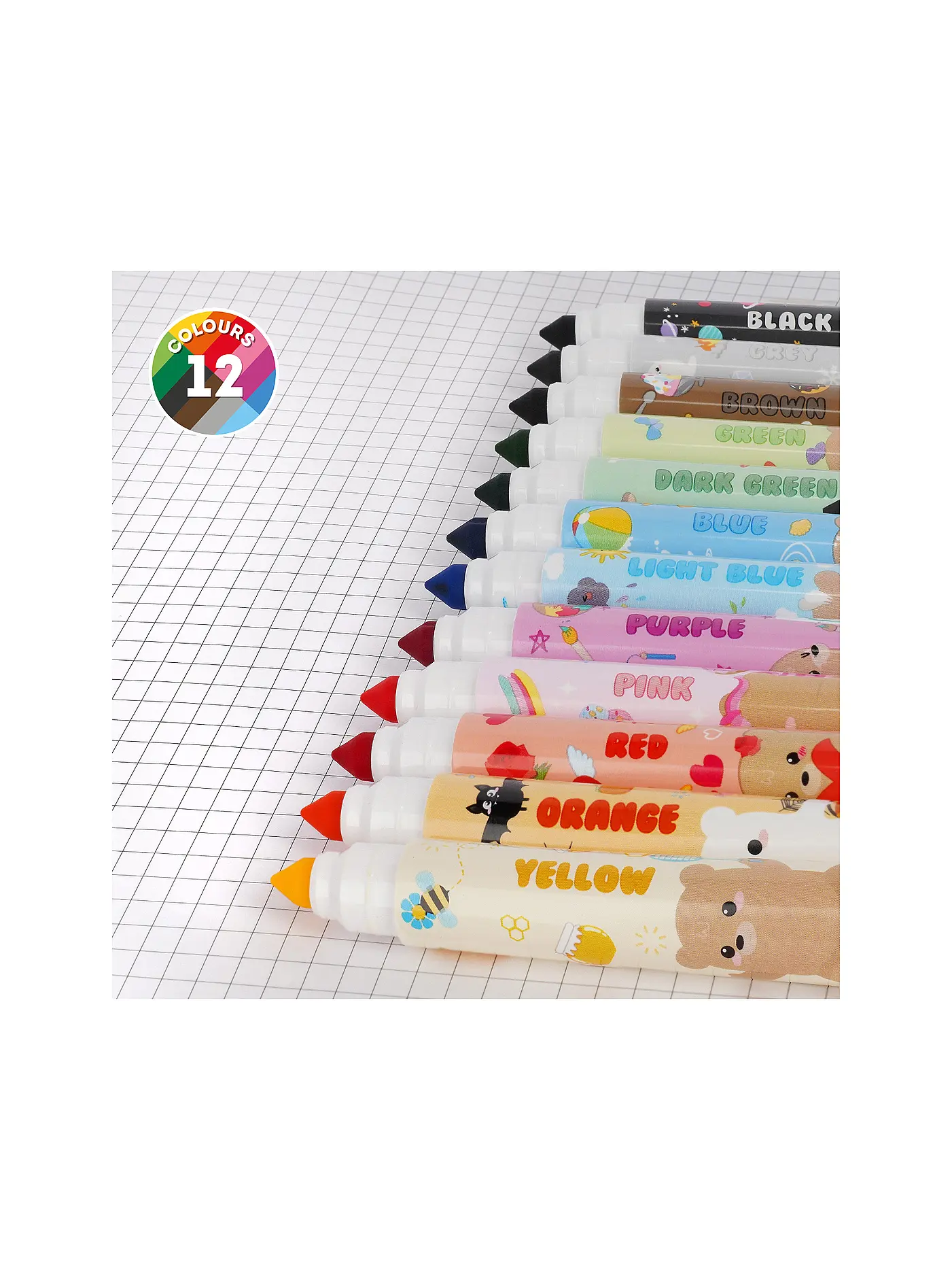 LEGAMI | Set mit 12 Filzstiften Teddy Friends TEDDYBAER | keine Farbe