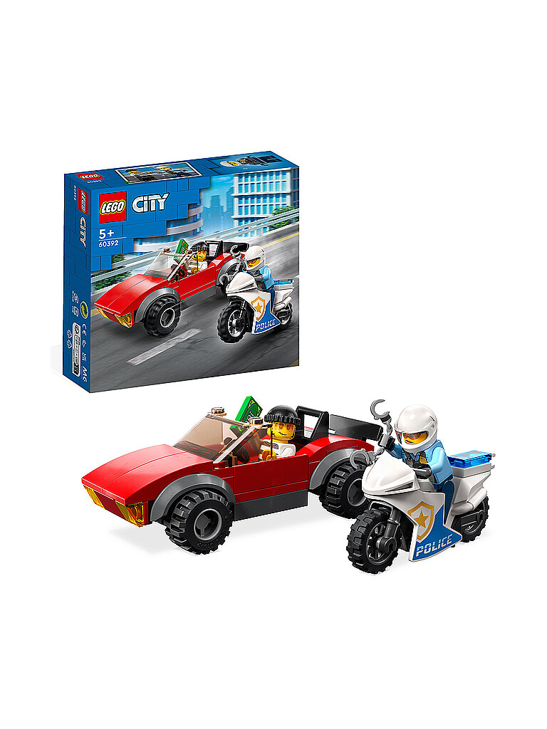 Lego City - Verfolgungsjagd Mit Dem Polizeimotorrad 60392