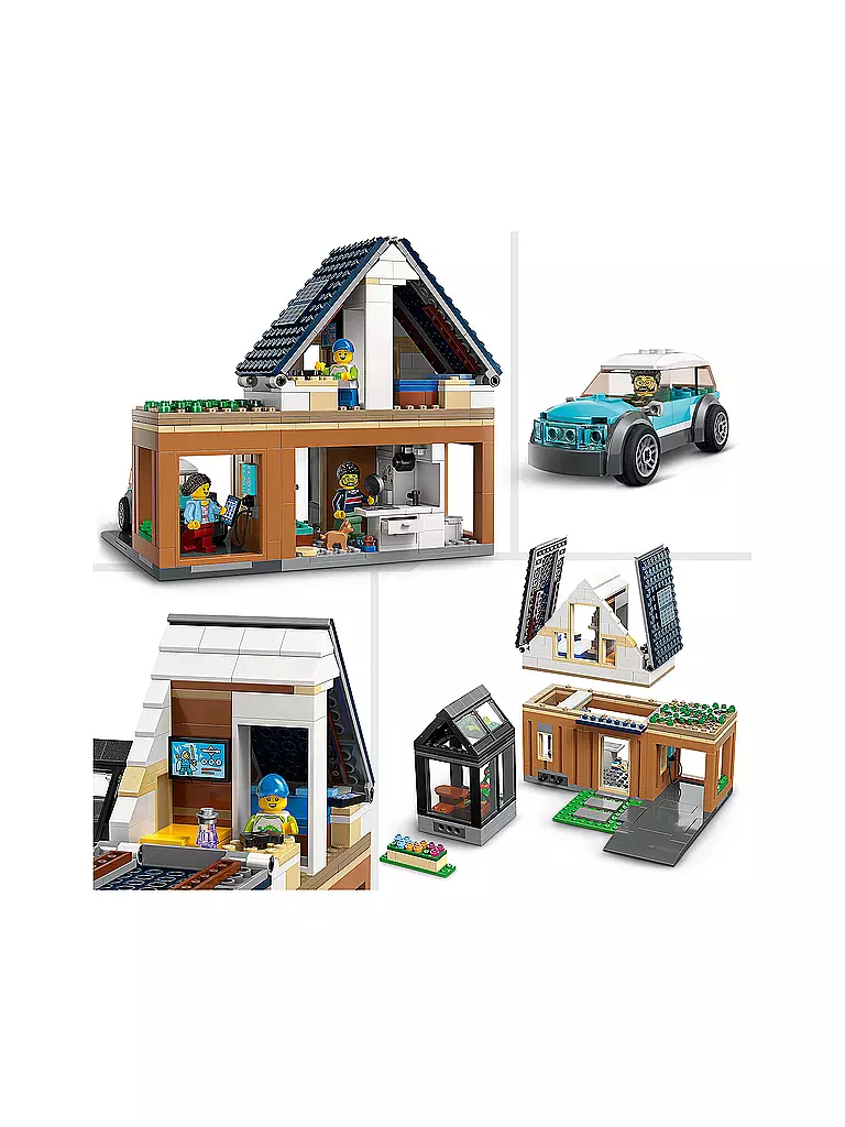 LEGO | City - Familienhaus mit Elektroauto 60398 | keine Farbe