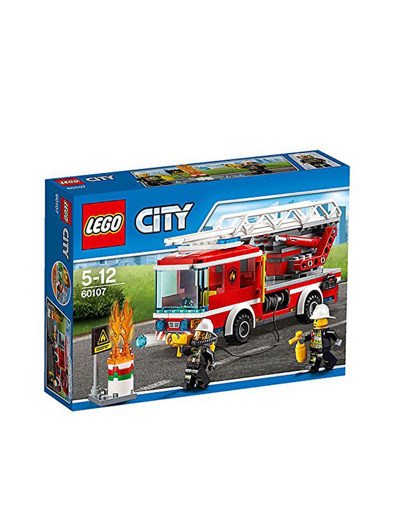 LEGO | CITY - Feuerwehr Fahrzeug mit fahrbarer Leiter 60107 | keine Farbe