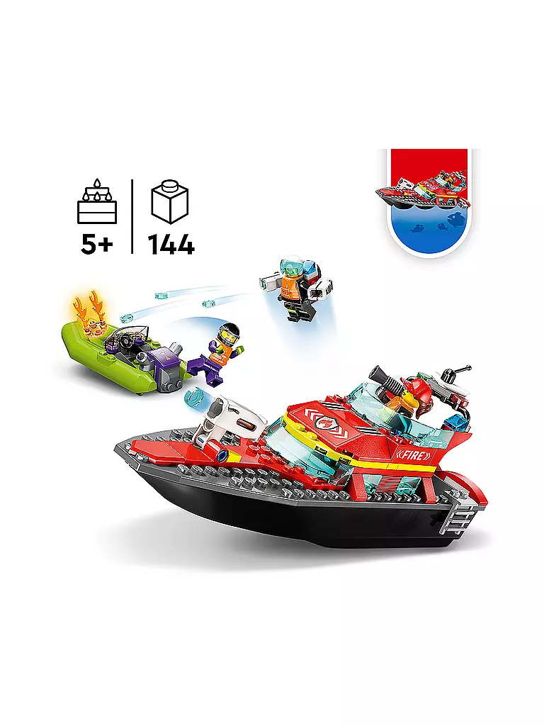 LEGO | City - Feuerwehrboot 60373 | keine Farbe