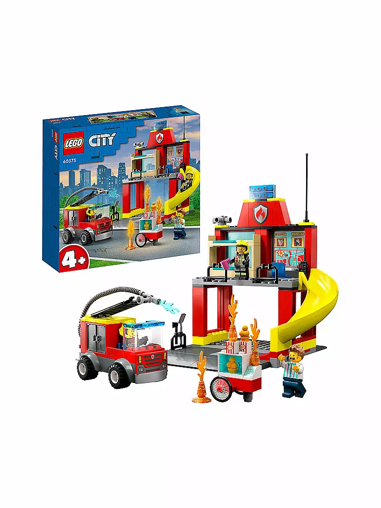LEGO | City - Feuerwehrstation und Löschauto 60375 | keine Farbe