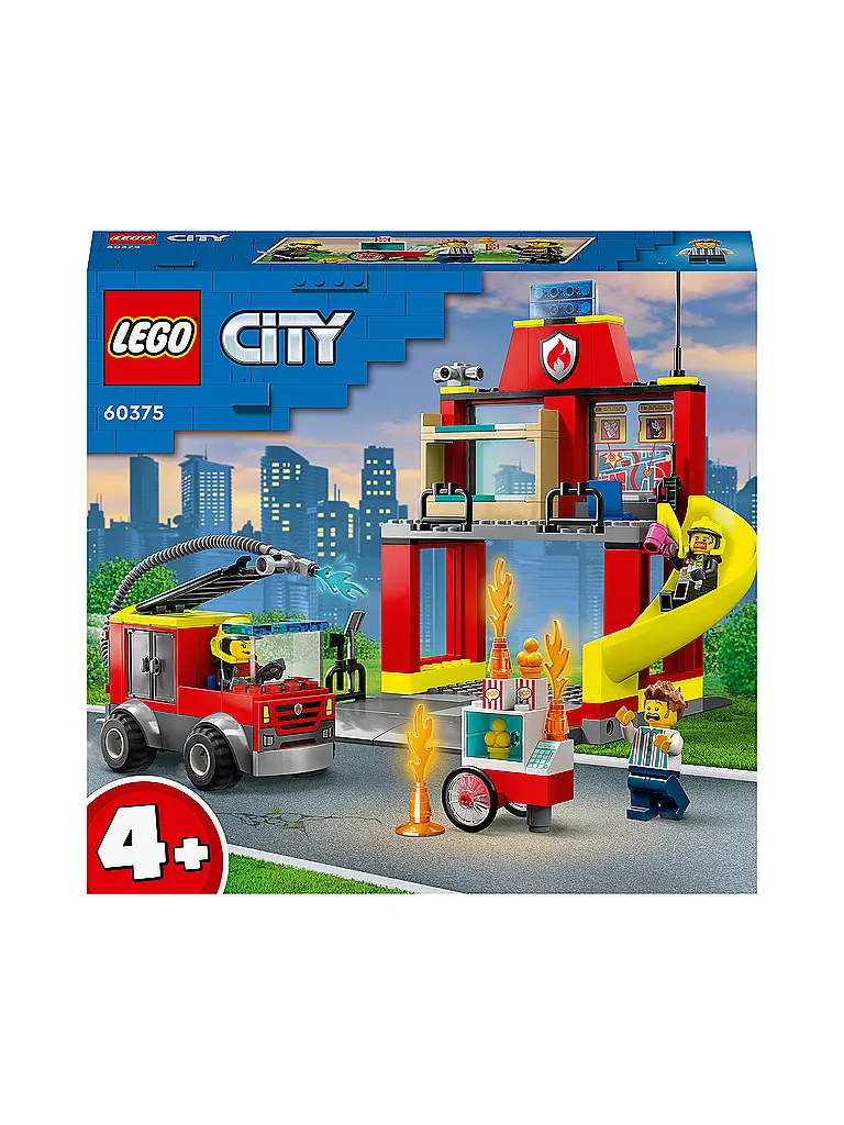 LEGO | City - Feuerwehrstation und Löschauto 60375 | keine Farbe