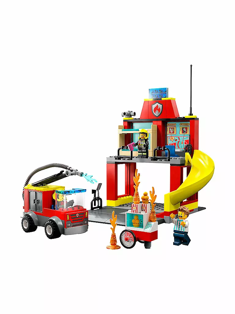 LEGO | City - Feuerwehrstation und Löschauto 60375 | keine Farbe