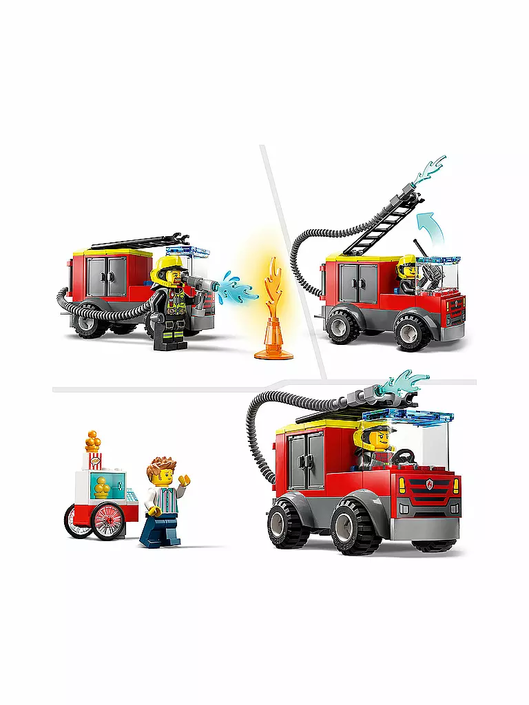 LEGO | City - Feuerwehrstation und Löschauto 60375 | keine Farbe