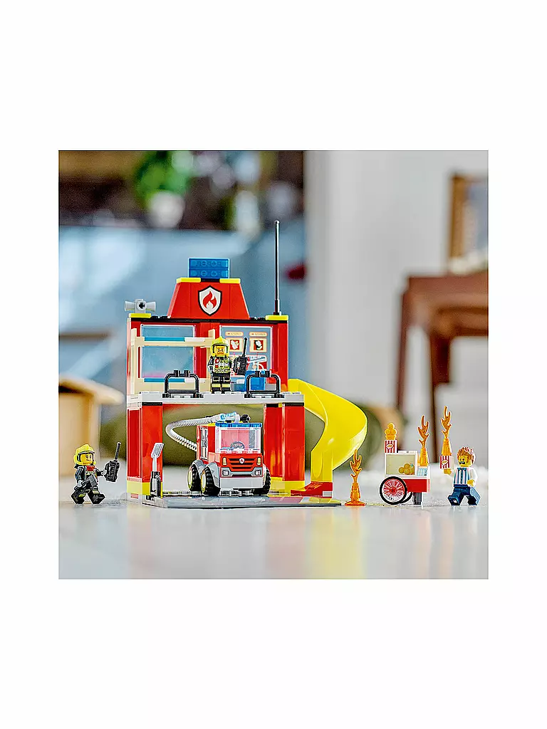 LEGO | City - Feuerwehrstation und Löschauto 60375 | keine Farbe