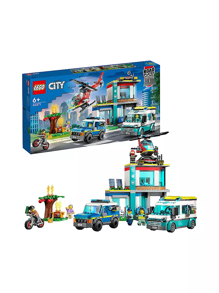 LEGO | City - Hauptquartier der Rettungsfahrzeuge 60371 | keine Farbe
