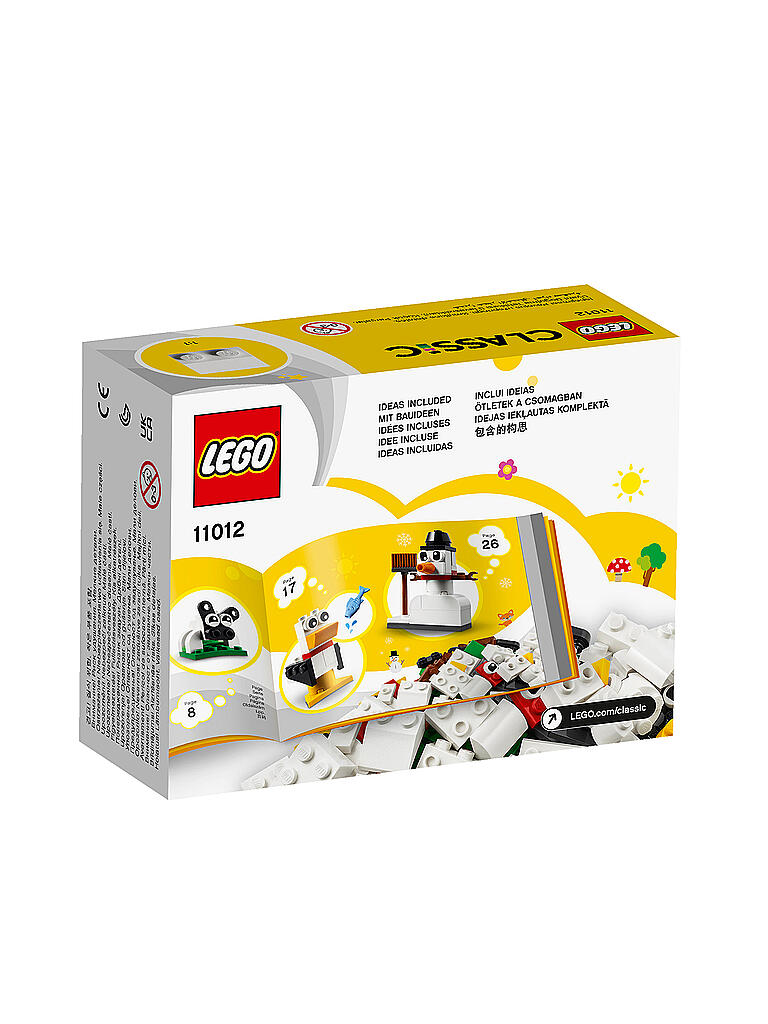 LEGO | Classic - Kreativ-Bauset mit weißen Steinen 11012 | keine Farbe
