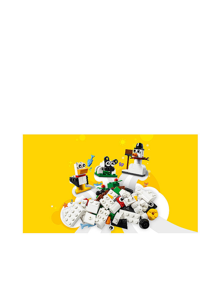 LEGO | Classic - Kreativ-Bauset mit weißen Steinen 11012 | keine Farbe