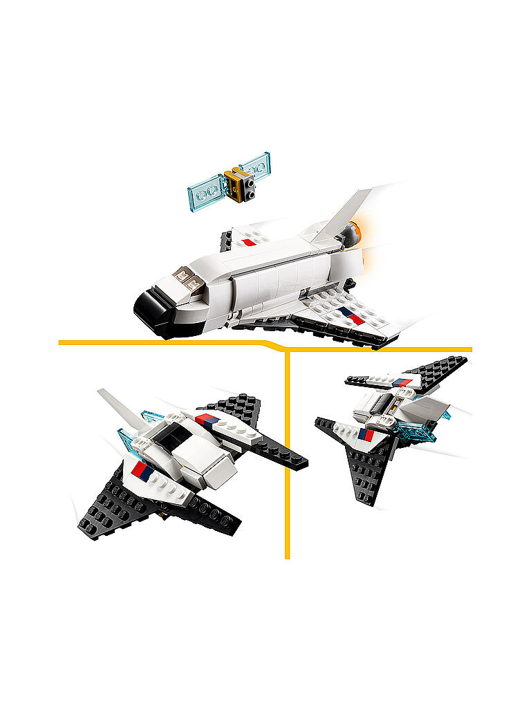 LEGO | Creator - 3in1 31134 Spaceshuttle und Raumschiff-Spielzeug-Set | keine Farbe