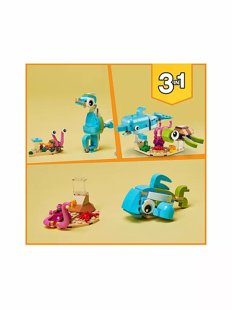 LEGO | Creator - Delfin und Schildkröte 31128 | keine Farbe