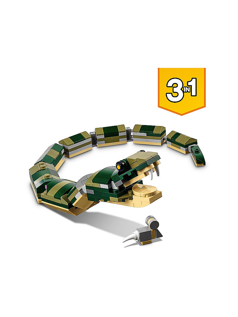 LEGO | Creator 3-in-1-Set – Krokodil 31121 | keine Farbe