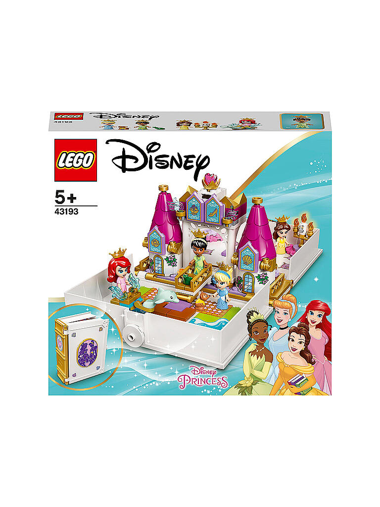 LEGO | Disney - Märchenbuch Abenteuer mit Arielle, Belle, Cinderella und Tiana 43193 | keine Farbe