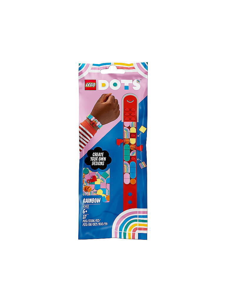 LEGO | Dots - Regenbogen Armband mit Anhängern 41953 | keine Farbe