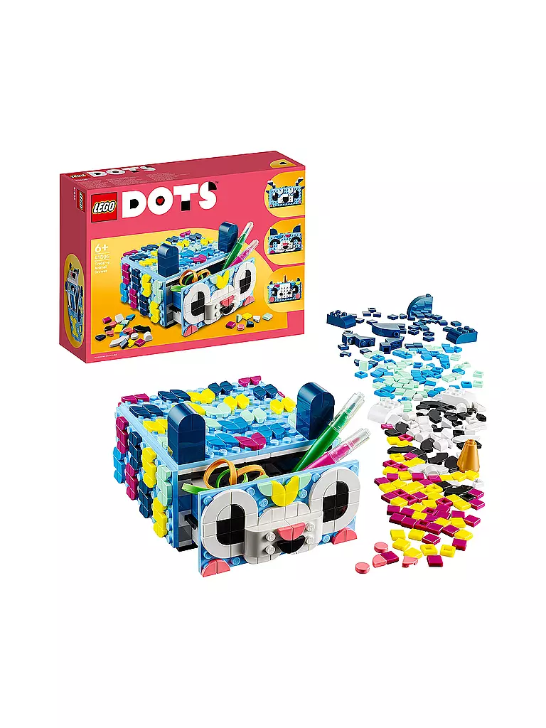 LEGO | Dots - Tier-Kreativbox mit Schubfach 41805 | keine Farbe