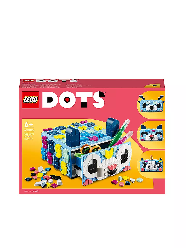 LEGO | Dots - Tier-Kreativbox mit Schubfach 41805 | keine Farbe