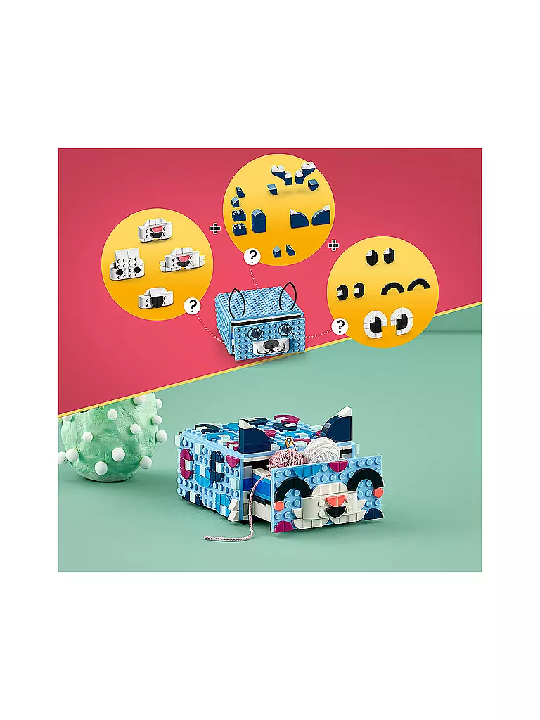 LEGO | Dots - Tier-Kreativbox mit Schubfach 41805 | keine Farbe