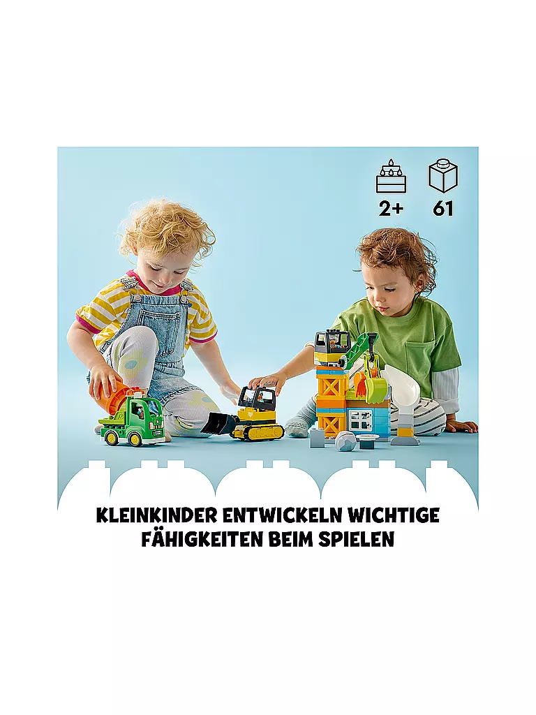 LEGO | Duplo - Baustelle mit Baufahrzeugen 10990 | keine Farbe