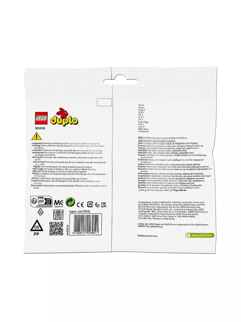 LEGO | Duplo - Wal 3in1 30648 | keine Farbe