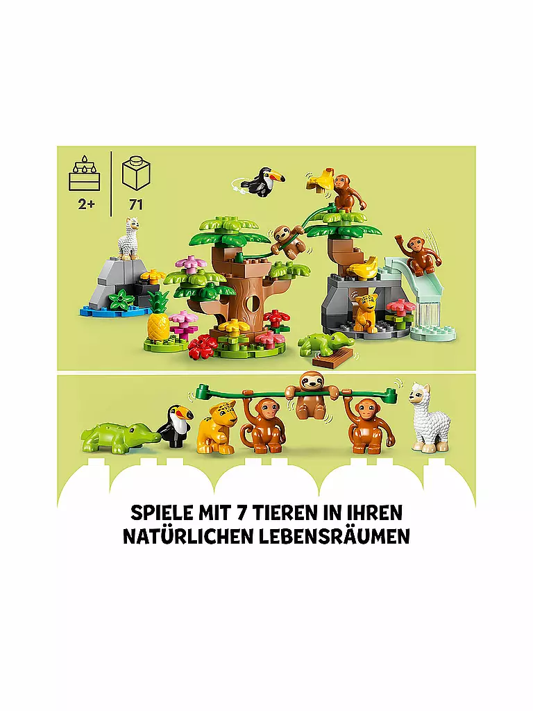 LEGO | Duplo - Wilde Tiere Südamerikas 10973 | keine Farbe