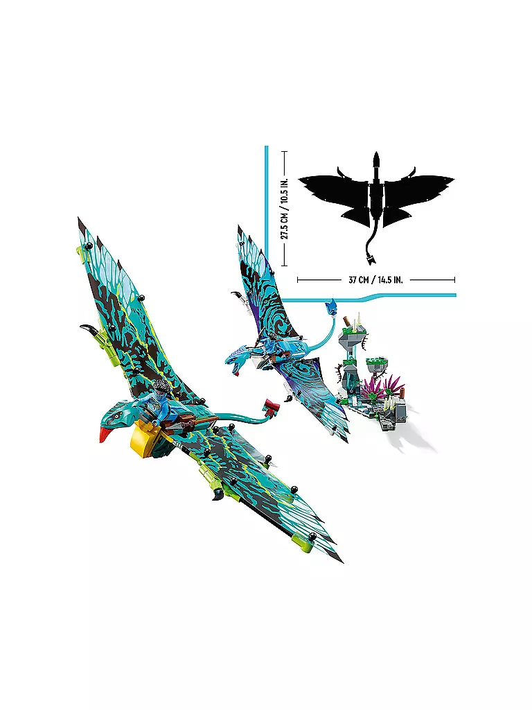 LEGO | Jakes und Neytiris erster Flug auf einem Banshee Avatar 75572 | keine Farbe