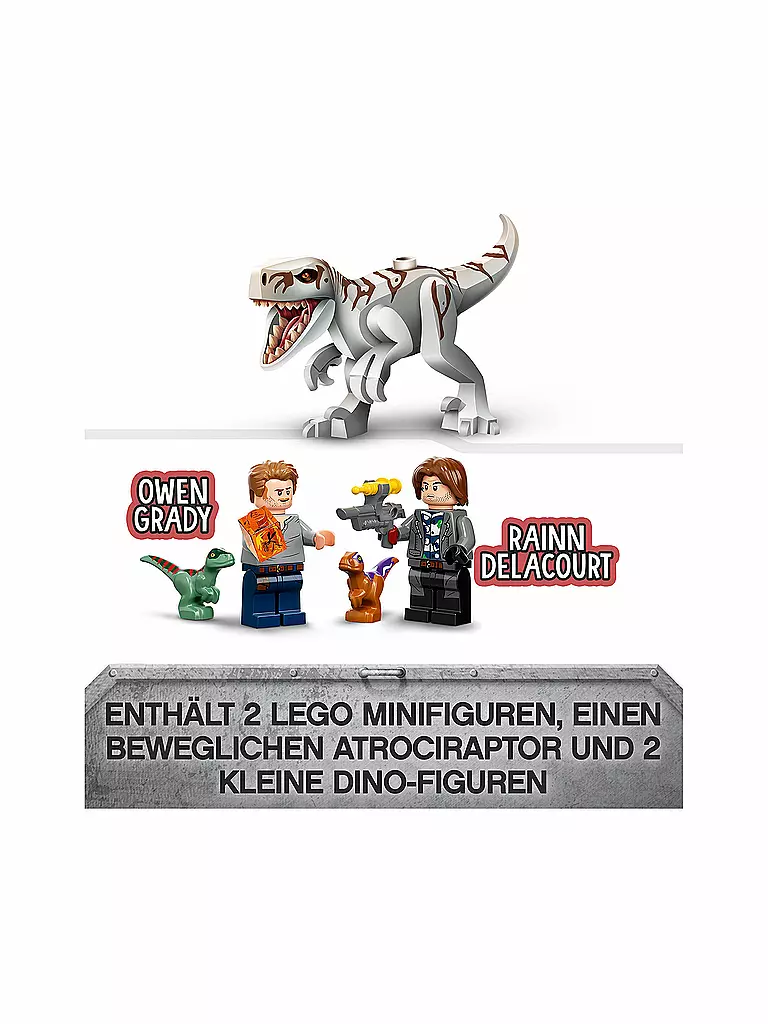 LEGO | Jurassic World - Atrociraptor: Motorradverfolgungsjagd 76945 | keine Farbe