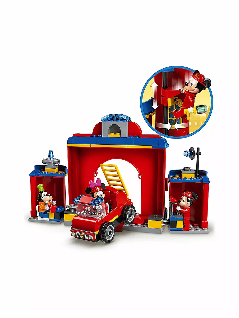LEGO | Mickeys Feuerwehrstation und Feuerwehrauto | keine Farbe